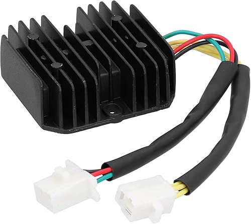 Miniatura 4 de Akozon Rectificador de voltaje, regulador de voltaje, rectificador de 6 cables, regulador de voltaje de repuesto para scooter de 250 cc, ciclomotor,