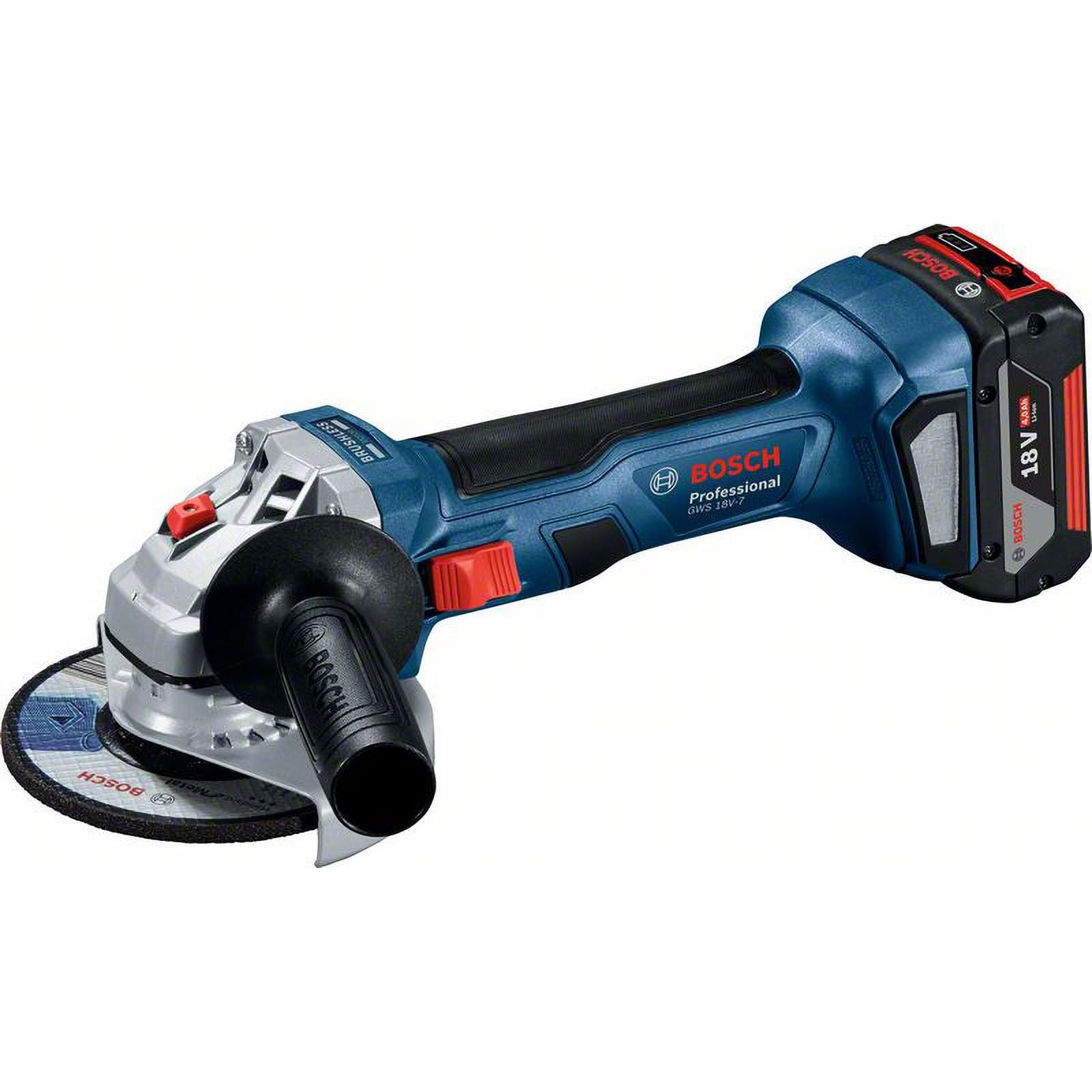 Bosch Professional GWS 18V-7 GBH 18V-22 Combo Kit 2x4.0Ah Batterie GAL 18V-40 Ladegerät