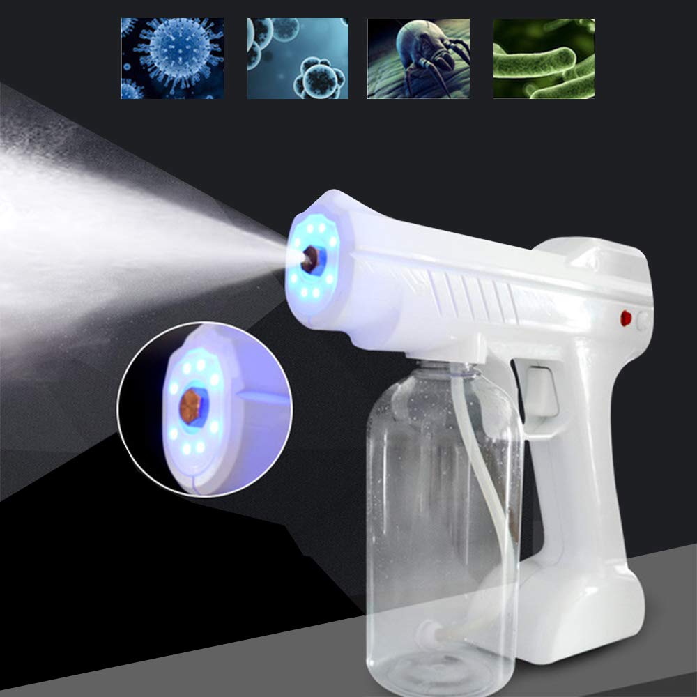 HXHH 800ML Hand-Held Disinfection Sprayer,Portable Wireless Nano Hairdressing Spray Gun,Suitable for Home Disinfection/Hair Care