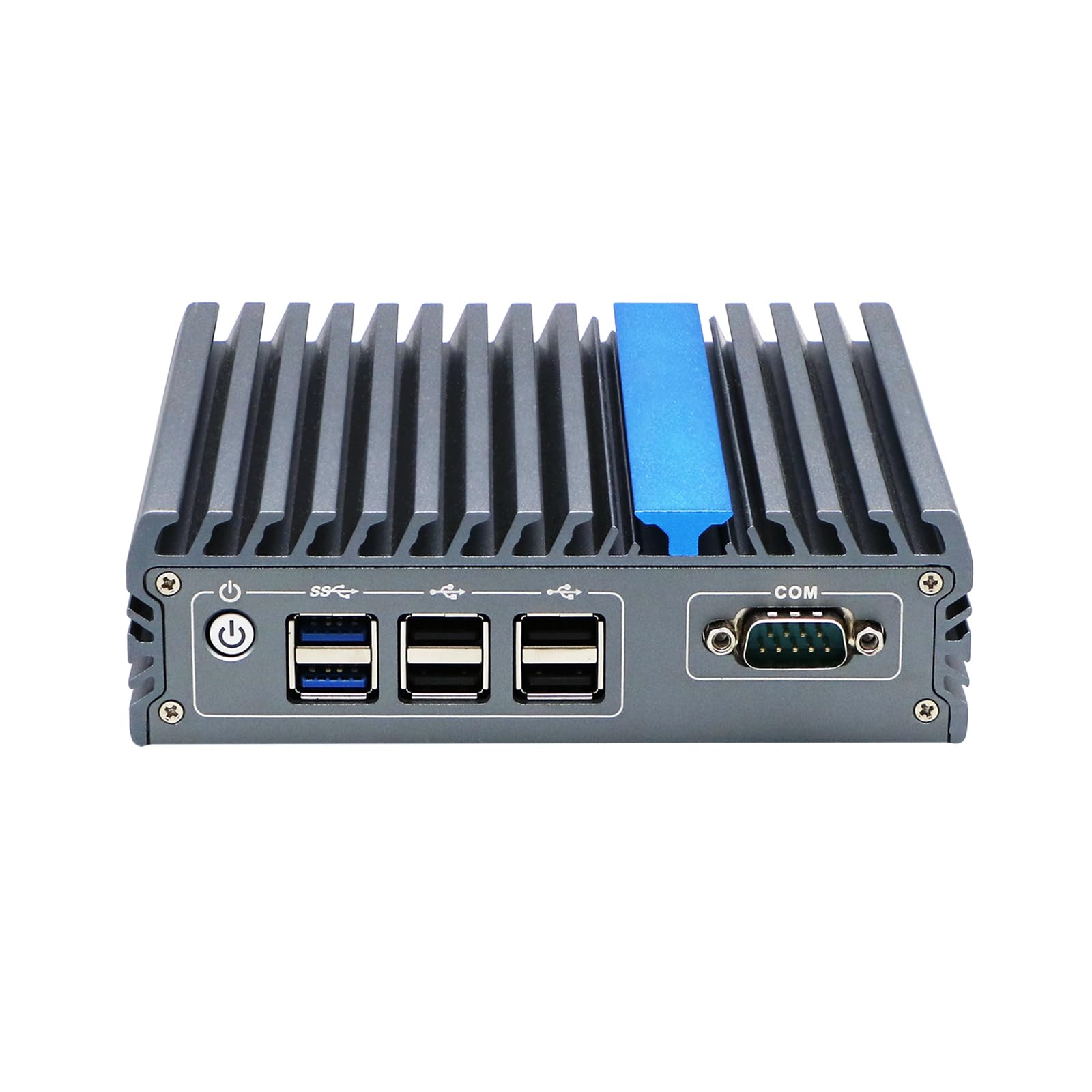 Base DIN Rail Embedded Computer, Industrial PC, J3710 J3160, Windows 11 / Linux Ubuntu, IX17, 2 x LAN, DP, 2 x HDMI, Expandable CAN, 9～36V Wide Voltage, 8G RAM, 128G SSD
