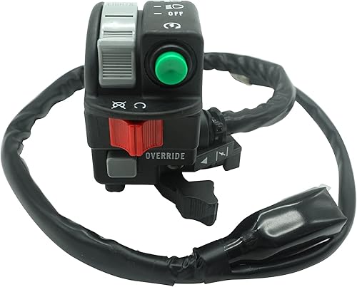 M MATI Interruptor de manillar izquierdo para Kawasaki Prairie 360 KVF360 2003-2013 KFX700 2004-2009 Prairie 300 400 KVF300 KVF400 2002 46091-18 58