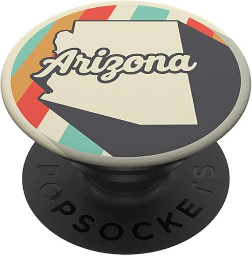 Cultura de Pop Arizona State hogar Retro 70s Vintage az Rainbow popsockets soporte para Smartphones y Tablets