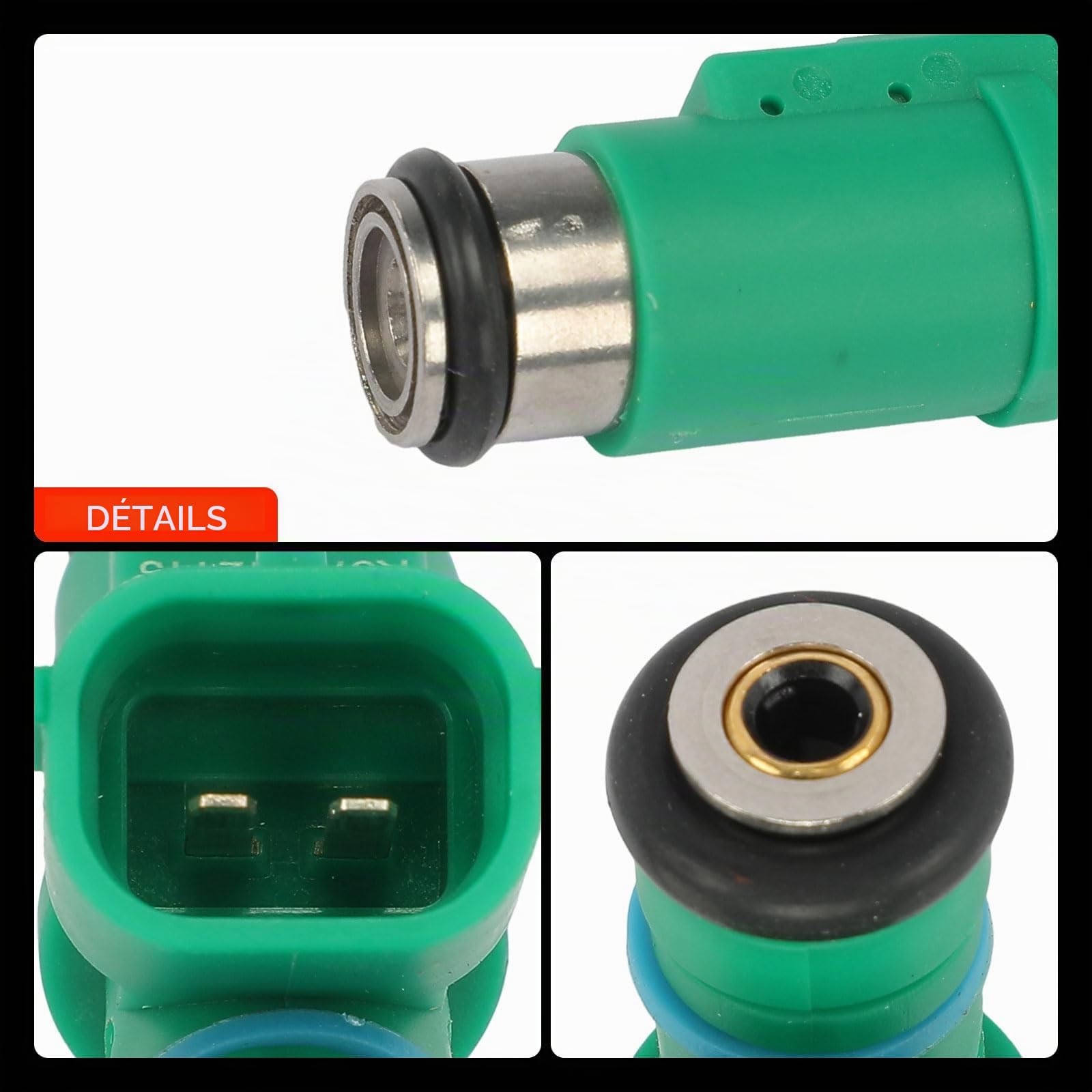 Frankberg 4x Buse d'injecteur de carburant 1984G0 | Compatible avec: 206+ T3E, Bipper AA_, C3 I FC FN, berline 206, Partenaire Combispace 5F, C3 II SC_, 206 Hatchback 2A/C