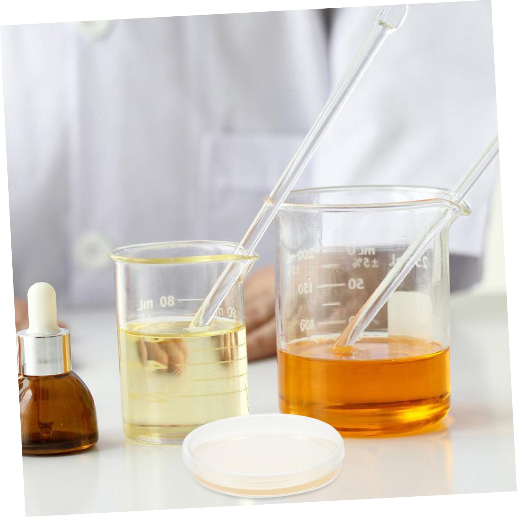 Alasum Placas de Petri de Plástico Agar Nutritivo de 9 CM, 20 Unidades Pre-Vertidas para Proyectos Científicos y Experimentos de Cultivo Microbiano