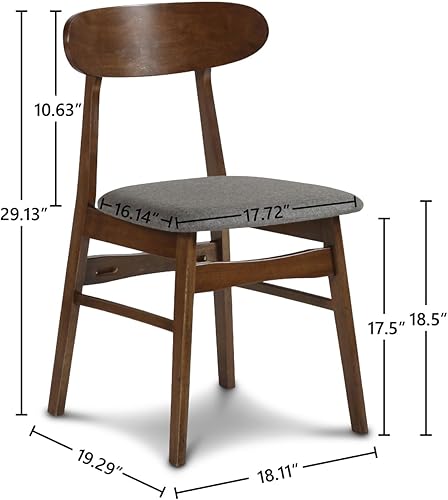 Miniatura 3 de New Classic Furniture Morocco - Silla de comedor con cojín, juego de 2, color naranja