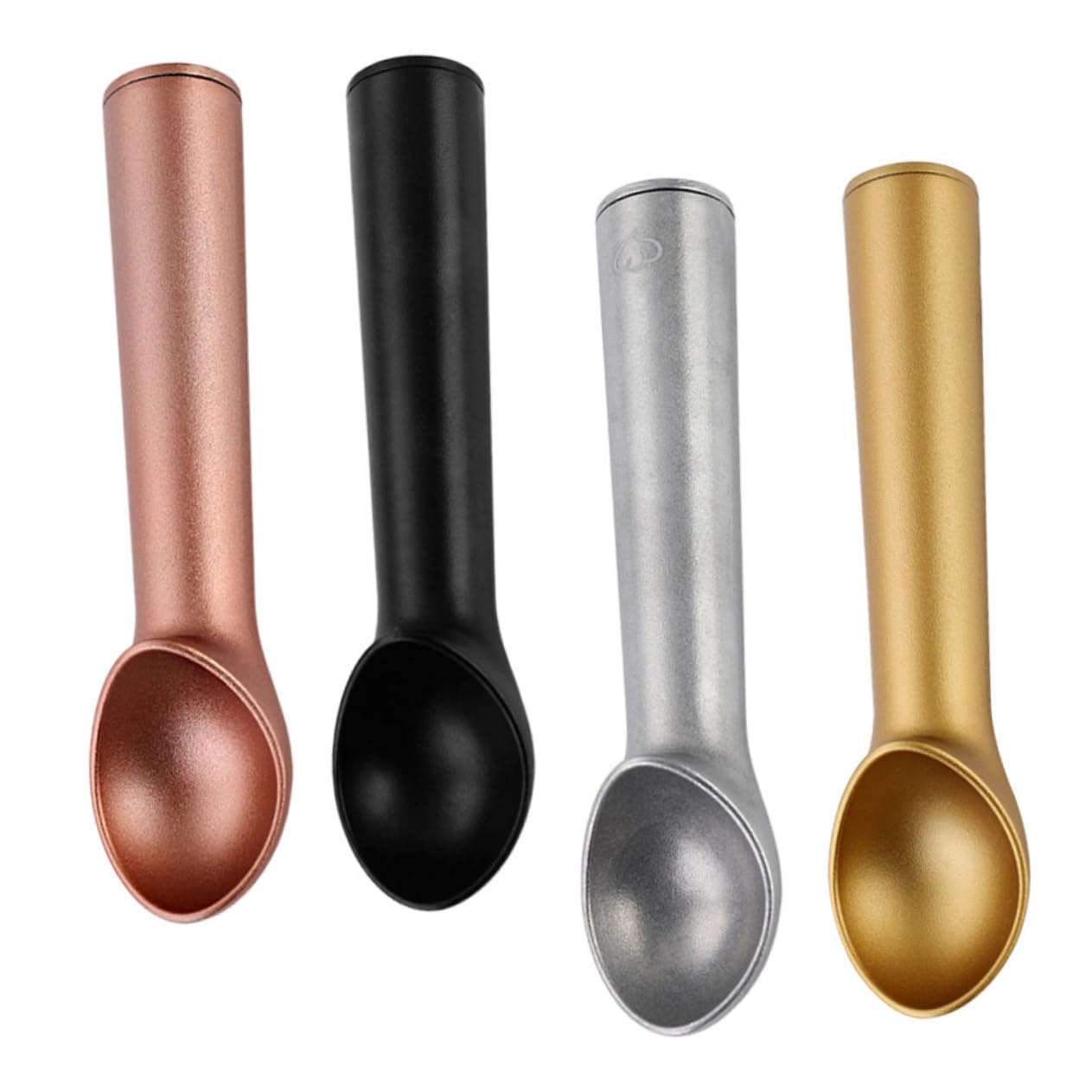 4 Pièces Cuillère à Glace Aluminium Cuillère à Crème Glacée pour Fruits et Desserts