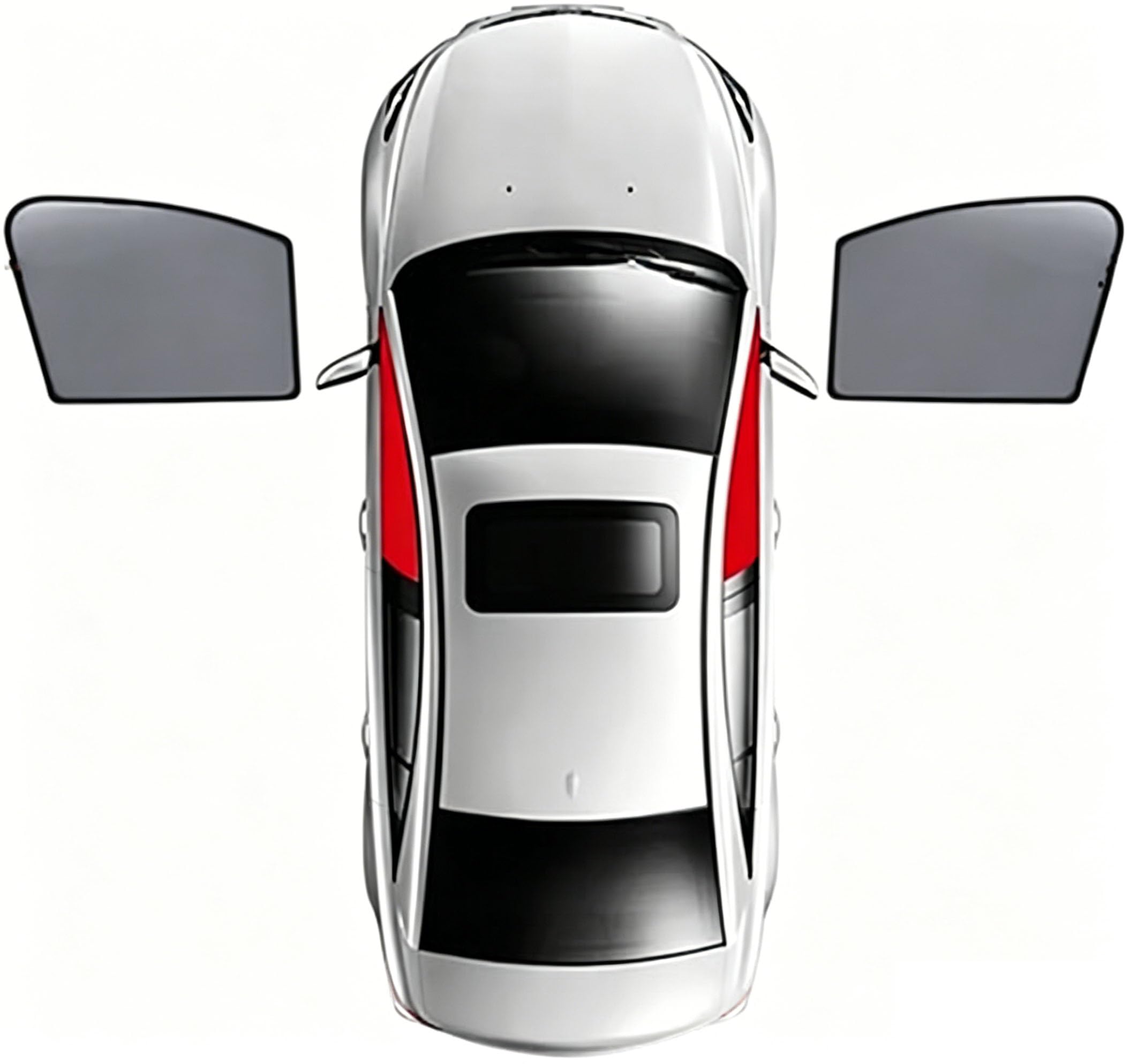 Nbuyrkon Normal Magnetic Car Side Window Sunshades For Subaru Outback 2010-2014 – Uv Protection, Double Layer Mesh, 2 Pack