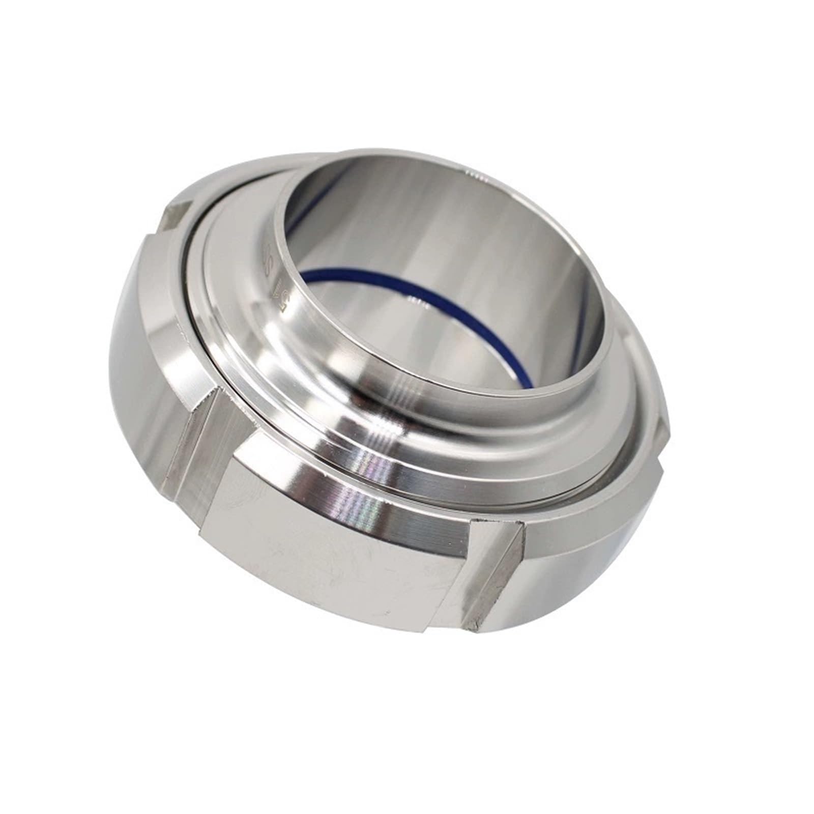 1Pcs Sanitary SMS Thread 19-108 Union 304 Stainless Steel Round Thread Butt Welding Joint Wire Buckle