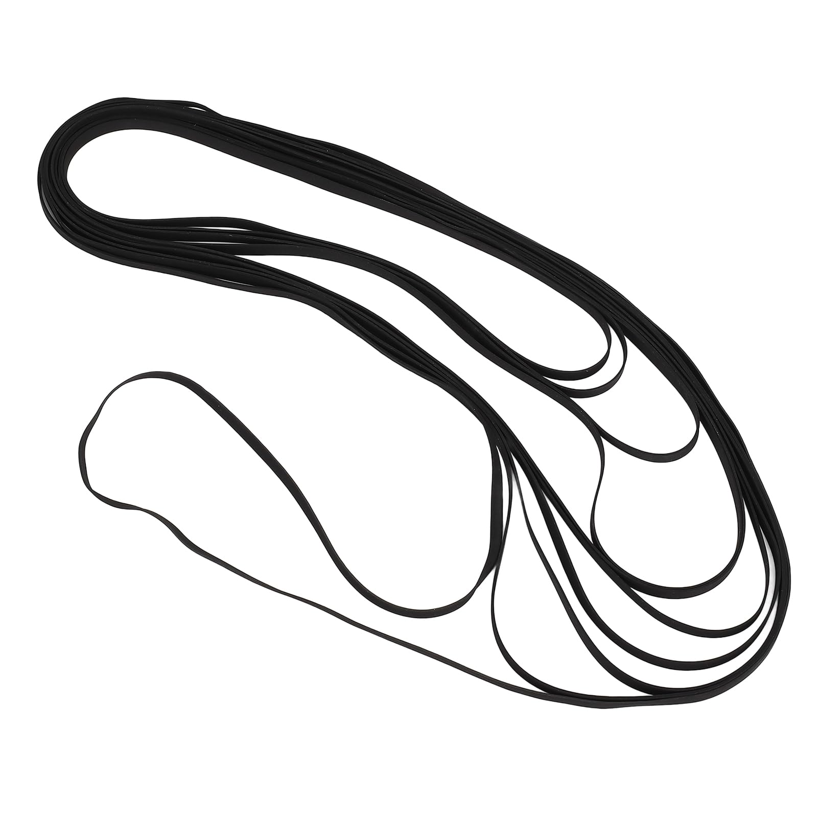 Yctze Juego de 10 Correas para Tocadiscos – Correas de Repuesto de Goma de Alta Elasticidad Compatibles con Tocadiscos, Reproductores de CD/DVD y Fonógrafos – y Experiencia Auditiva