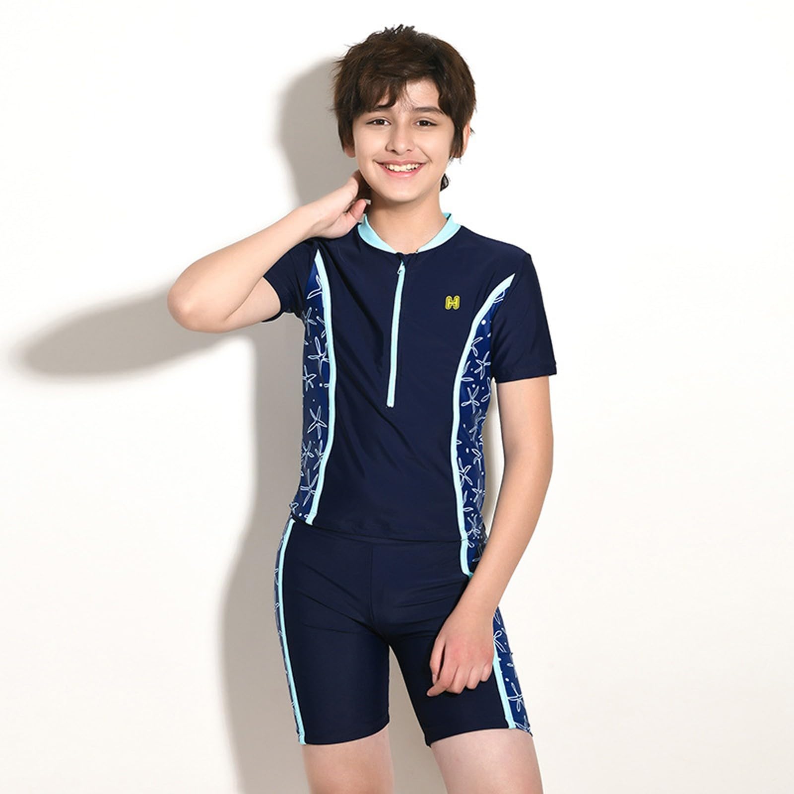 Maillot De Bain Une Pièce,Manches Courtes avec Chapeau De Soleil Une Pièce Vêtements À Manches Longues Vêtements De Plage D'Été Maillot De Bain 1 Pieces 2 Pieces 3 Pieces