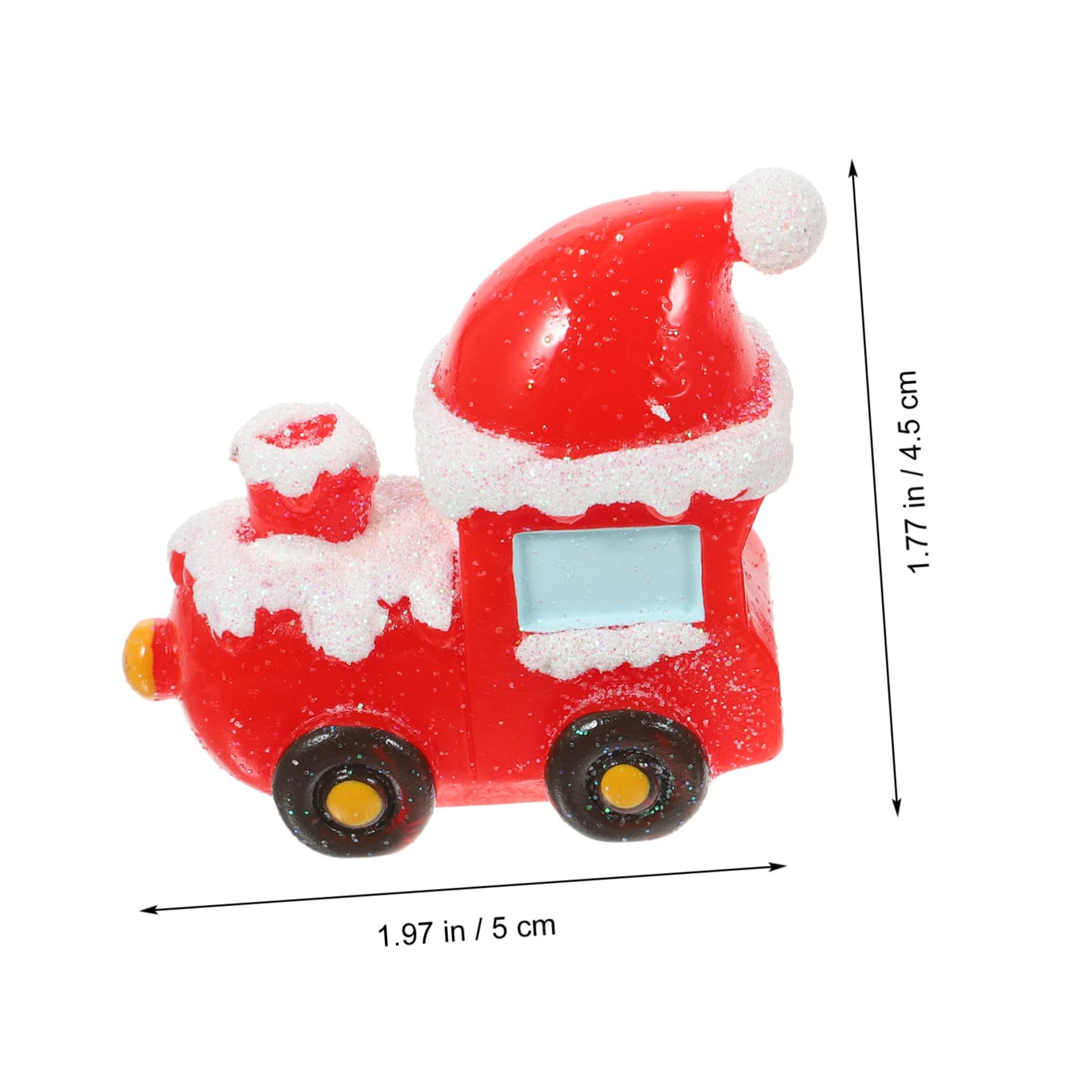 Mobestech 5 Set Ornamenti del treno di Natale scena cervo Figurina Natività Nozze casette natalizie natale casa miniature natalizie da realizzare decorazioni natalizie in miniatura resina