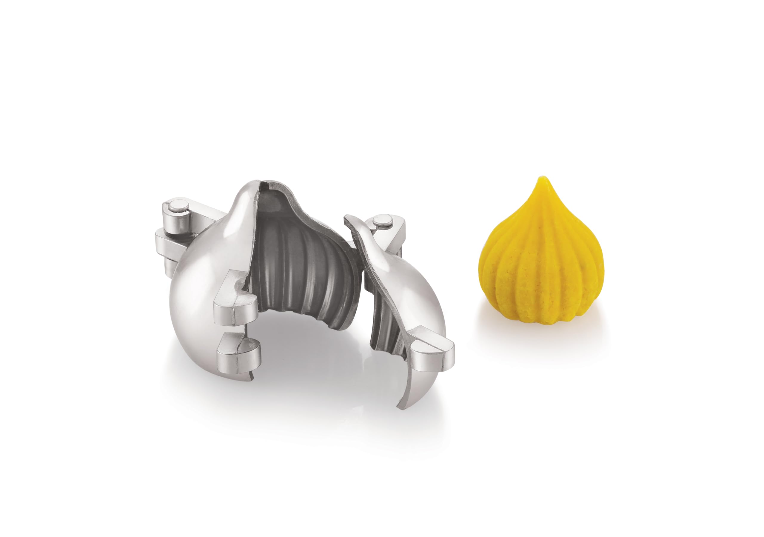 TOSAA Aluminium Modak Mould Modak Maker, Aluminium Modak Making Mould, Traditional Indian Sweet Maker Kitchen Molds for Festivals - Medium (Pack of 1)-picture-23