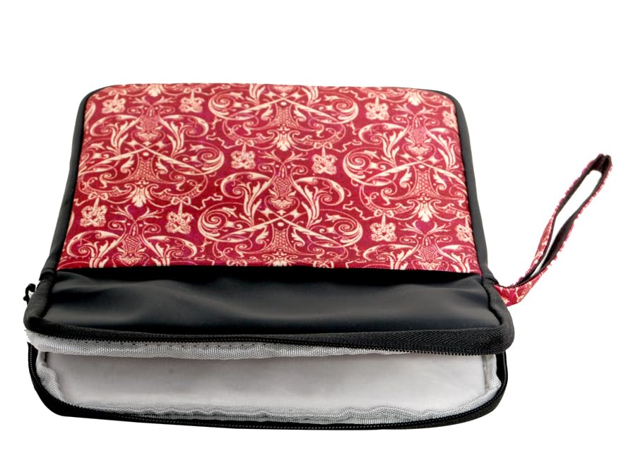 Image of ProElite Tablet Sleeve Case Cover for Upto 11.5 inch for iPad 10.2 /Air 10.9 /Pro 11 / Samsung /Lenovo /Galaxy Tab A9 Plus /S8 /S9 /Realme Pad /Honor Pad X9 /Xiaomi Mi pad 7 /Redmi Pad /Oneplus Pad, Black Filigree