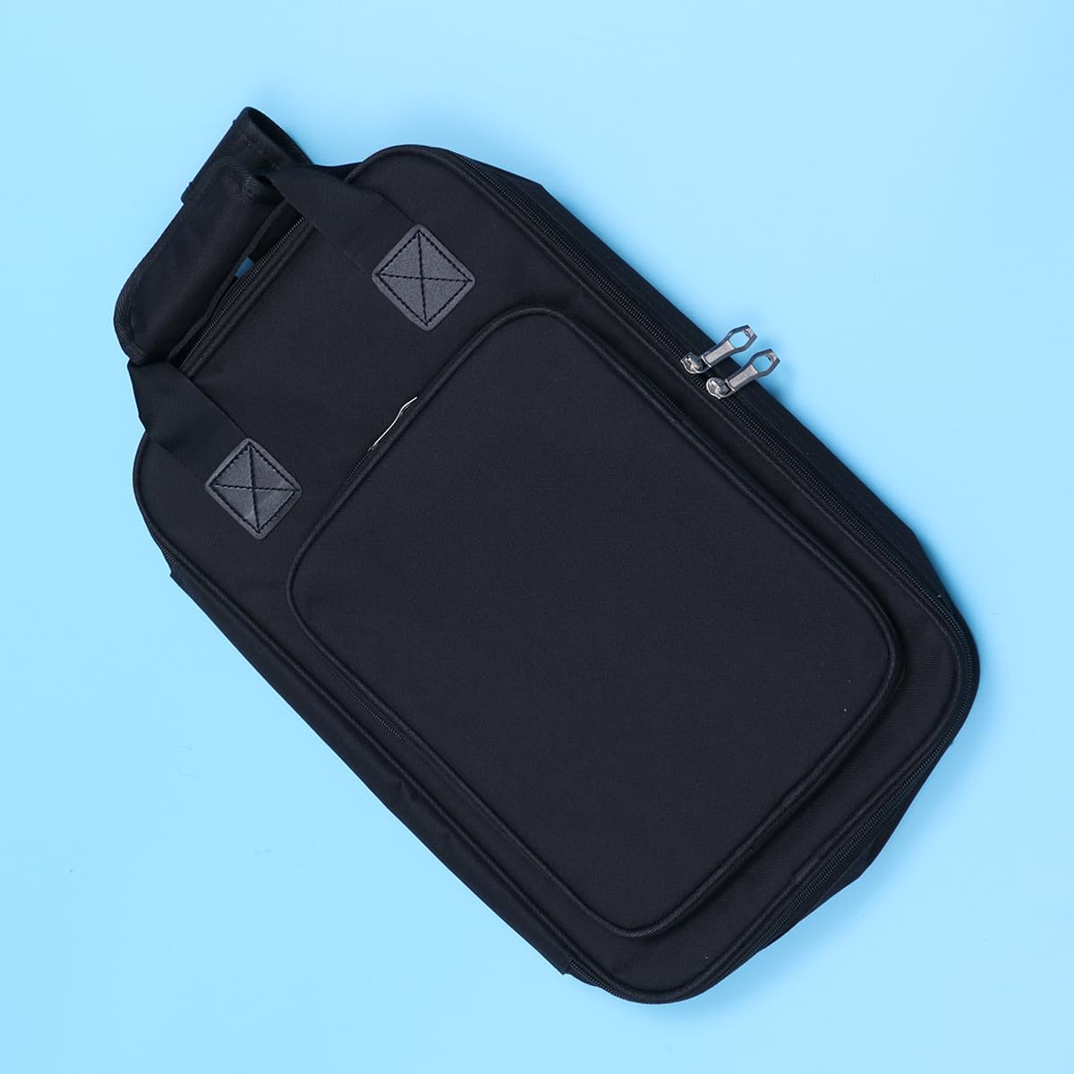 Beaupretty Mochila para Baquetas de Batería Negra, Resistente y Gruesa, Capacidad para 12 Pares de Baquetas de Madera de Arce Tamaño 5a, Bolsa Portátil Adecuado para Accesorios de Percusión