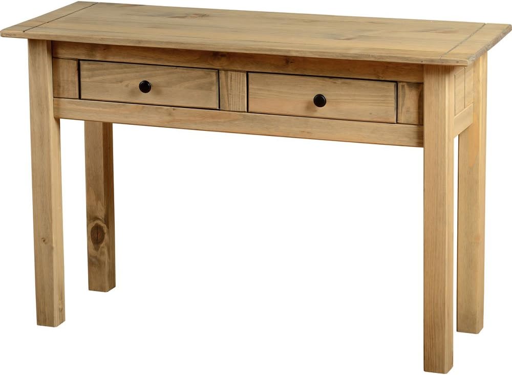 Panama 2 Drawer Console Table-Oak Wax Finish