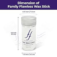 Vista 6 de Barra de cera para cabello, kit y coletero, ballet, liso, pelo de bebé, Flyaways, estilo, encrespamiento de bordes, sin virutas blancas y sin