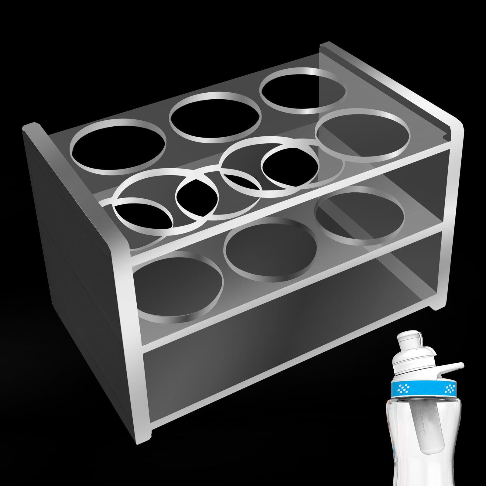 Cartridge Racks Flavor Cartridge Holder LhyBtm – Holds 6 Cartridges, Clear Acrylic Rack ...
