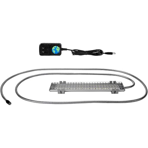 HappyBird Lighting Bird Cage Light with Chew Guard - Full Spectrum LED Pet Light - Simulates Natural Environment - Safe for Hookbill Birds – Easy to Install - (10" Long)