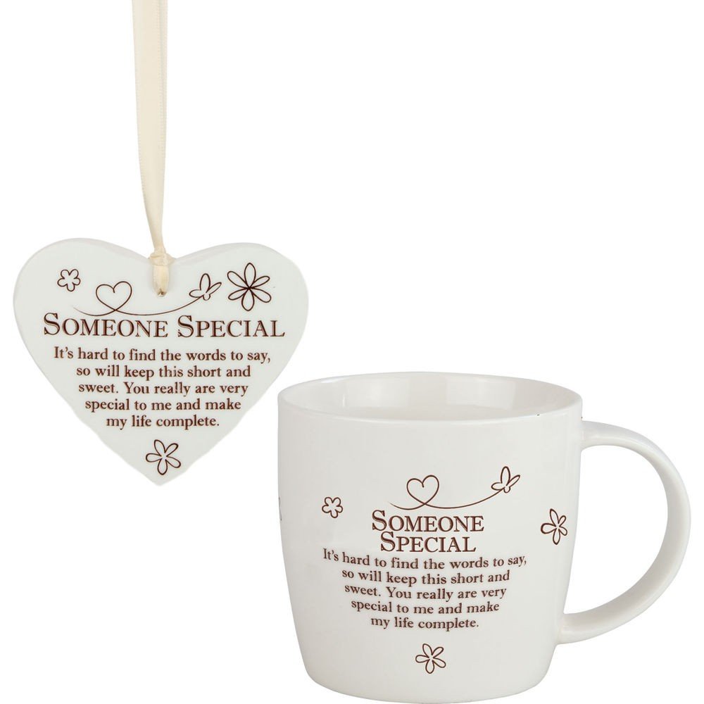 Said With Sentiment Heart & Mug Set: Someone Special from B&Q