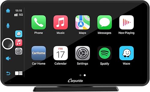 Miniatura 1 de Carpuride Newest 706 Wireless Apple Carplay  Android Auto 7 Inch HD IPS Touch Screen Car Radio Bluetooth 50Google Mirror LinkGPSSiriMicFM Portable