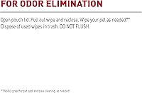 Vista 3 de Nature's Miracle Toallitas de baño desodorizantes para perros, 100 unidades, aroma a lavanda