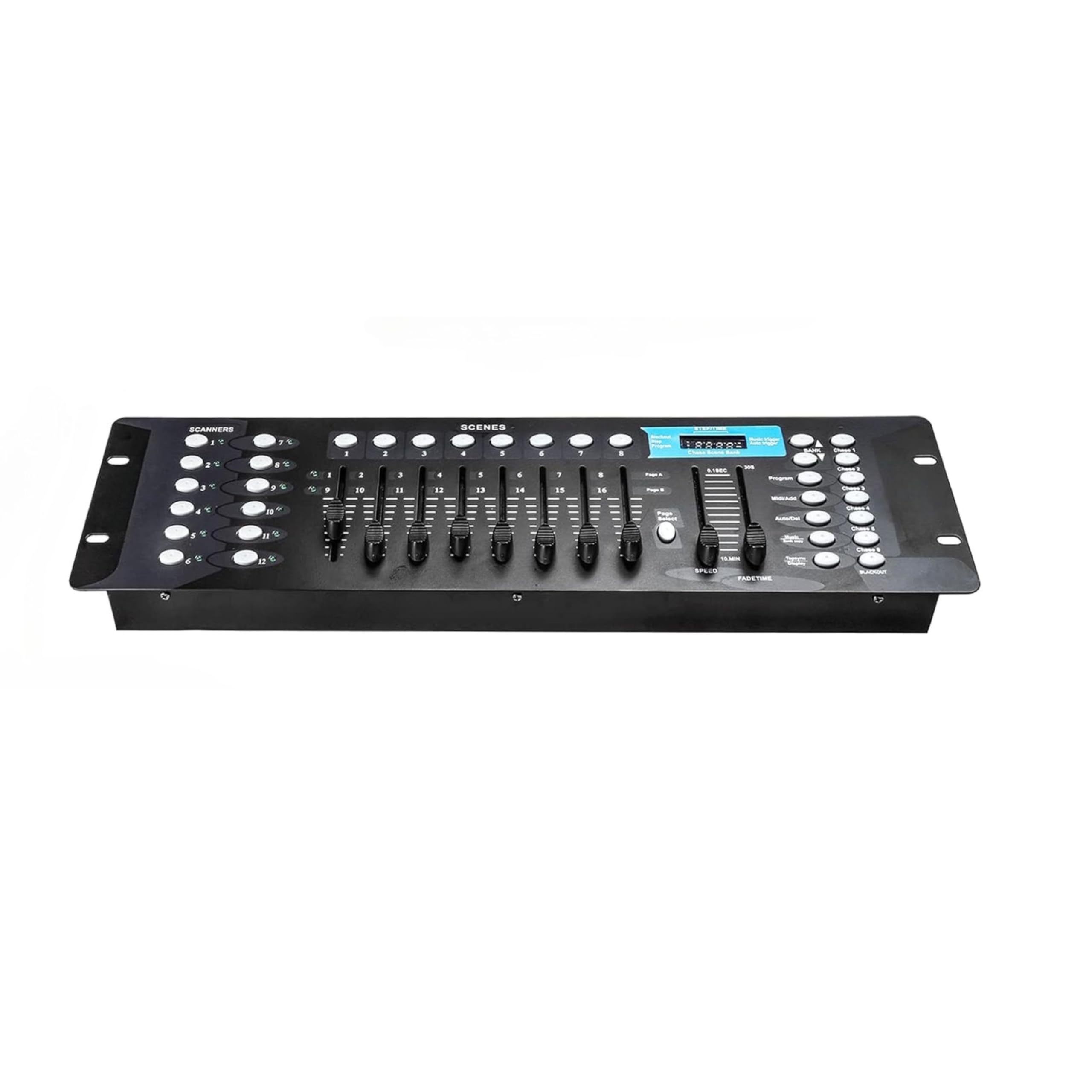 YASTA Centralina Controller Mixer DMX 512 192 Canali Console Luci Effetti Disco e Palco, Luci Professionali per DJ e Spettacoli Controllo Illuminazione Mixer DMX Effetti Luce Ideale per Teste Mobili