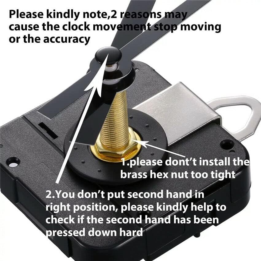 31mm Long Shaft Quartz Clock Wall Movement Clockwork Mechanism DIY Hands Replacement Repair Tool Kit Machine Arms