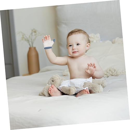 Miniatura 8 de Guantes de malla transpirable anti-comer, protectores de succión de pulgar para dedos de bebés, guantes cómodos para evitar arañazos en la cara