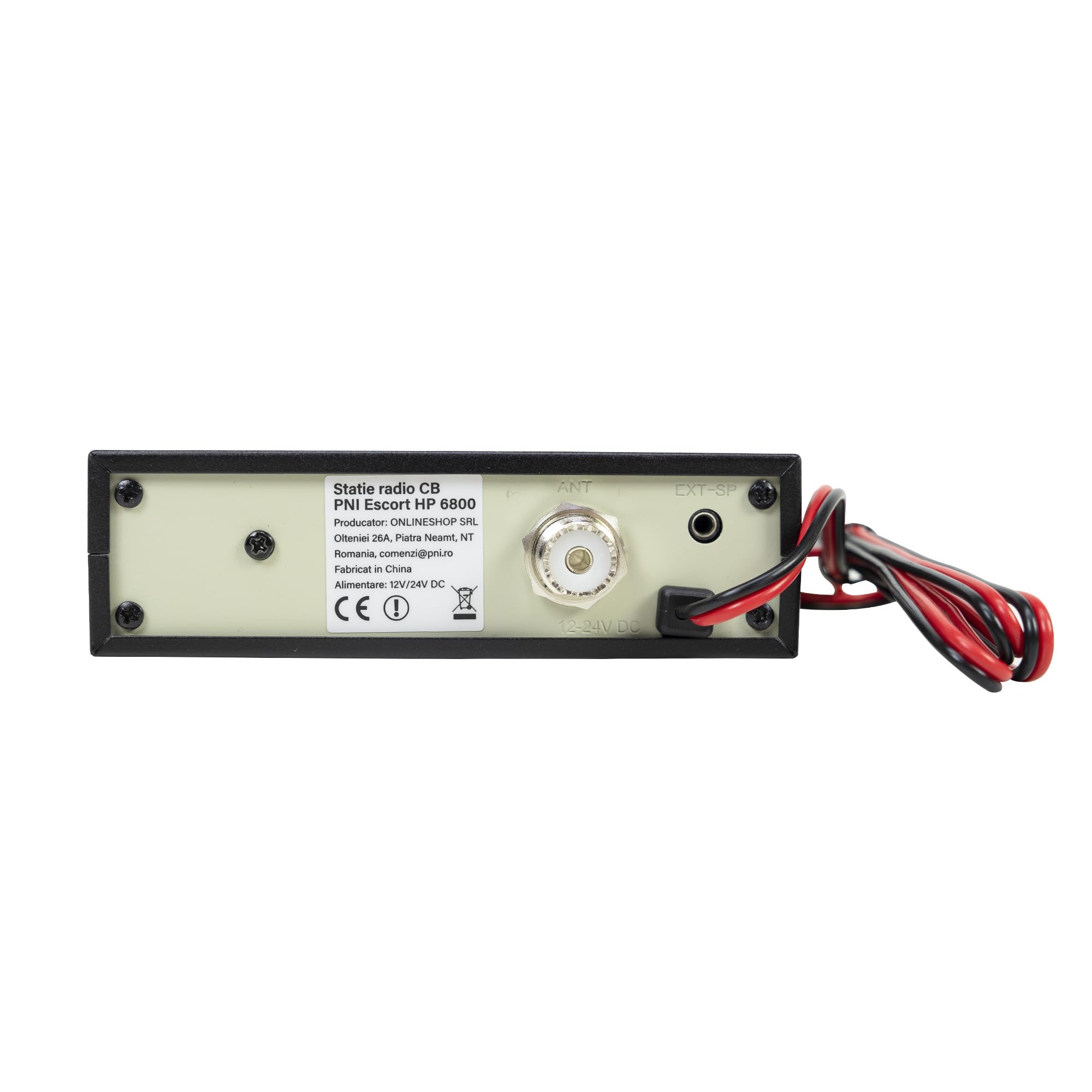 Emettitore radio CB PNI Escort 6800 ASQ, 12/24 V, lettore MP3, connettore USB, 4 W, Am-FM, spina per accendisigari inclusa