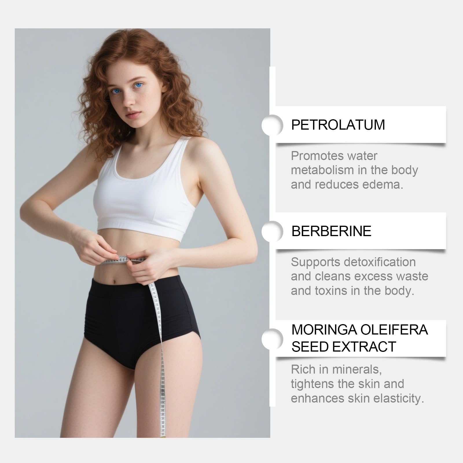 Moringa Seed x Berberine Nano-Microneedle Slimming Patches, ingredienti naturali, facili da usare, invisibili sotto clothing, adatti per uomini e donne.