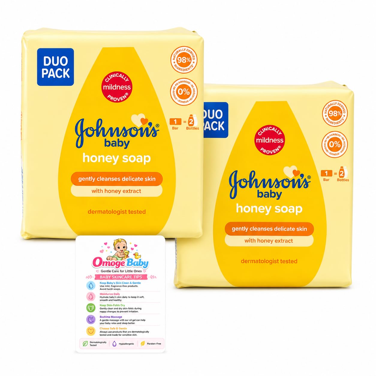 Baby Bar Soap for Sensitive Skin (4 Bars)
