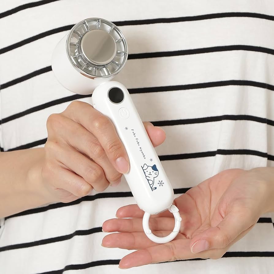 Amazon | ハンディファン 冷却プレートファン ふくふくにゃんこ 2025
