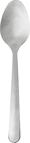 Winco - Juego de cucharillas de café Windsor, acero inoxidable 18-0. 12 unidades. 0002-02, Plateado