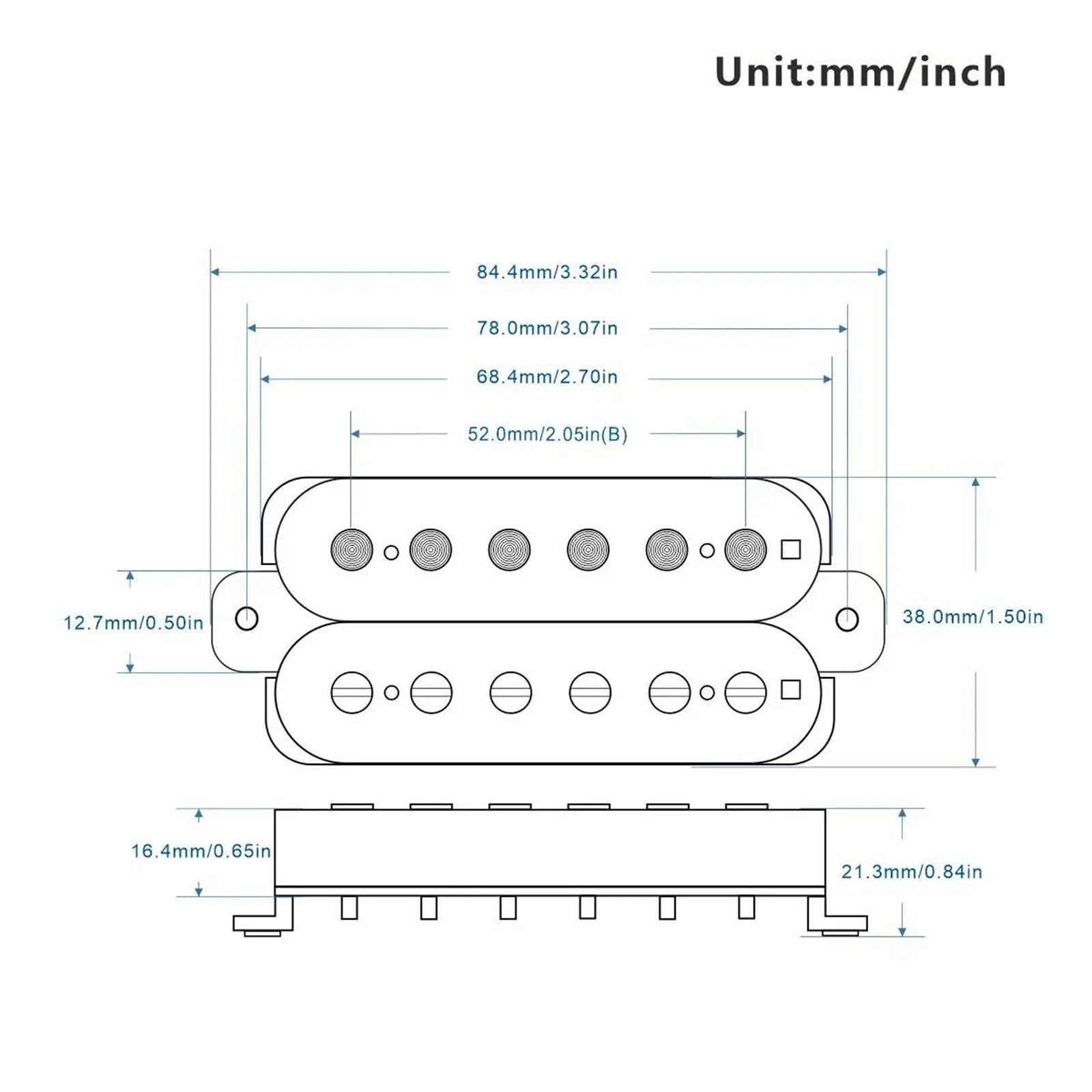 Pickup Gitary Elektrycznej Gitara Humbucker Pickup Coil Bridge Pickup Czarny ceramiczny magnes 4-przewody Części do gitary elektrycznej