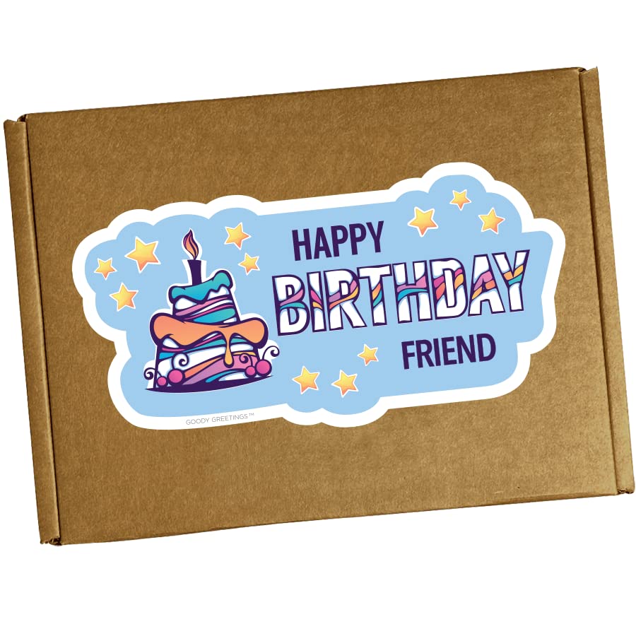 Miniatura 2 de Hangry Kit Caja de aperitivos de cumpleaños para tu amigo, (20 unidades) paquete de cuidado de cesta de regalo de feliz cumpleaños, contiene