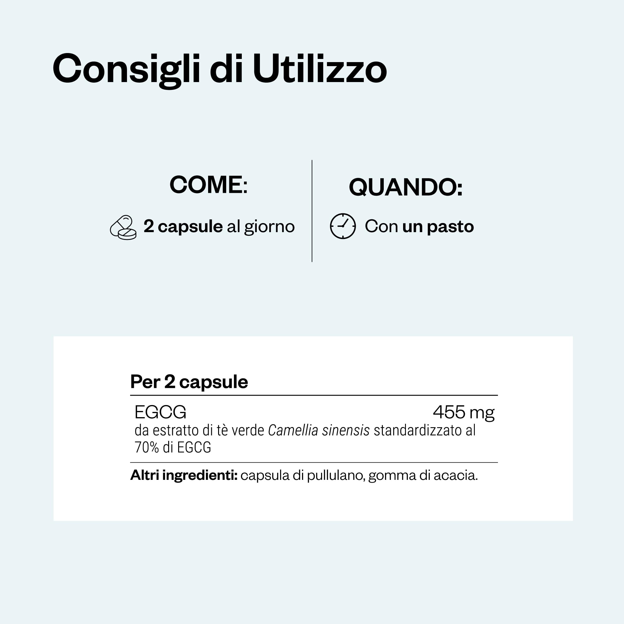 EGCG - Aiuta la digestione - Estratto di tè verde standardizzato al 70% EGCg - Vegano - Senza glutine - Supersmart