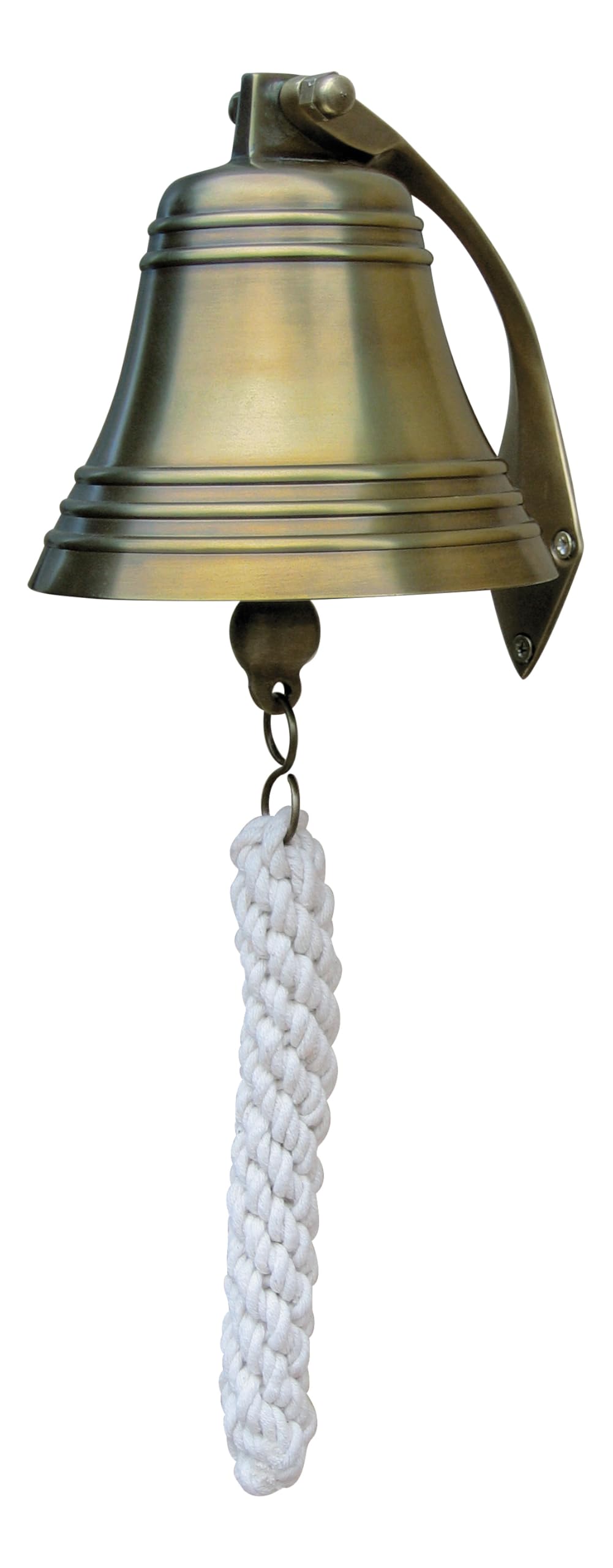 Campana da parete in ottone anticato, diametro = 13 cm Sea-Club