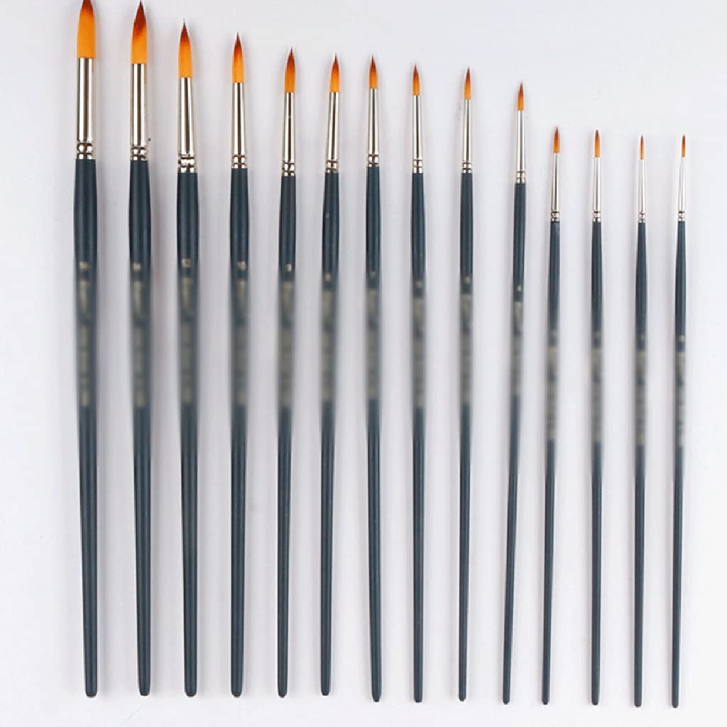 XBTGS Juego de pinceles de nailon para acuarela, pintura al óleo, acrílico, como se muestra, D como se muestra