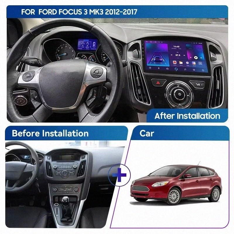 Radio Ford Focus 3 con Bluetooth y Airplay para vídeo HD 2