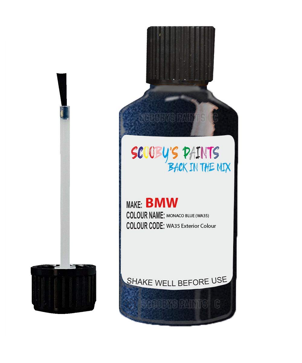 Gift Plaques Uk Blue Scobby Paints Car Scratch Repair Touch Up Paint 30Ml For Bmw A35 Monaco Metallic Wa35