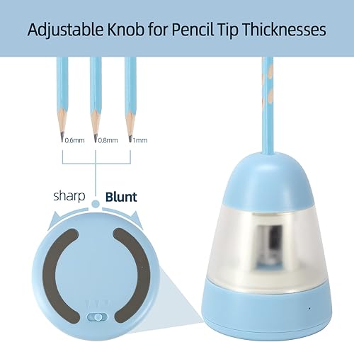 Miniatura 4 de Sacapuntas sacapuntas eléctrico totalmente automático suministros escolares recargables portátiles para profesores oficina aula apto para lápices de