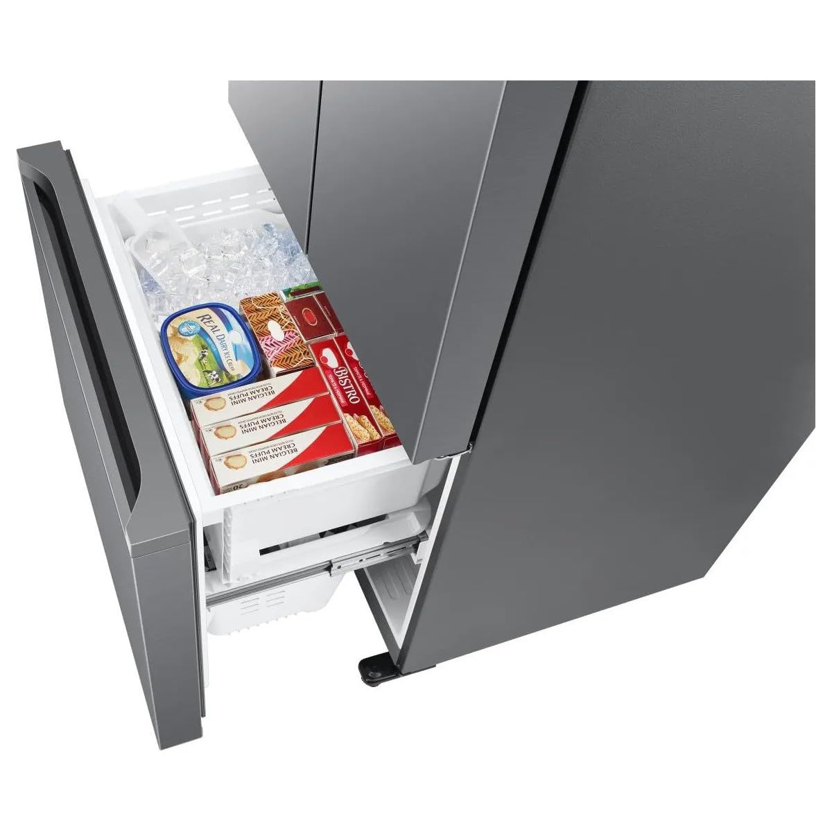 SAMSUNG Réfrigérateur 3 portes AI RF50C510ES9/EF, WiFi+AI Energy Mode, Twin Cooling Plus, 496 L, LxAxP : 81,7 x 177,6 x 71,5 cm, métal inox