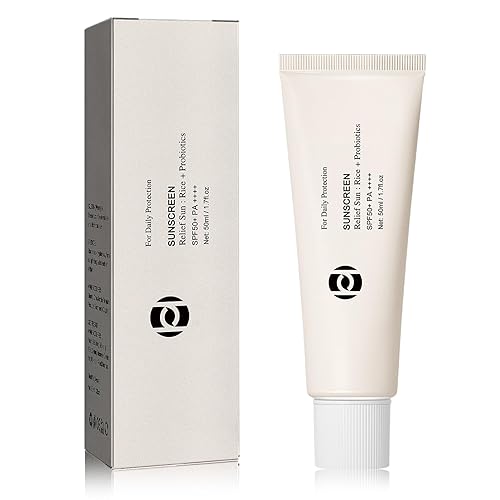 Miniatura 1 de Relief Sun Protector solar de arroz protector solar SPF50 PA+++ protector solar coreano, crema de protección solar sin peso y no grasa, protector
