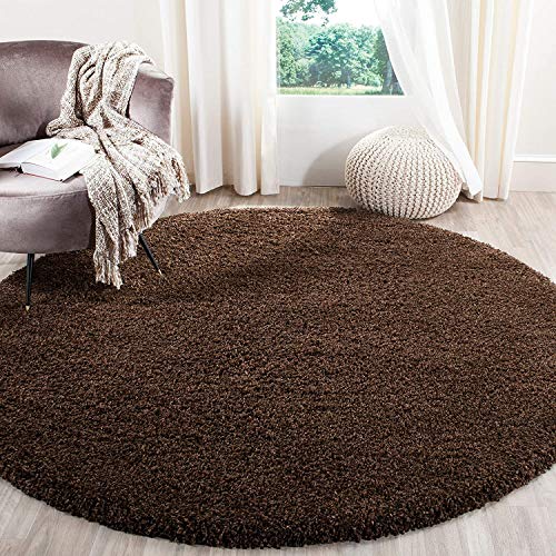 Image of Shaggy Super Soft Carpet for Home & Living Room Size - 7 X 10 Ft (Brown)
