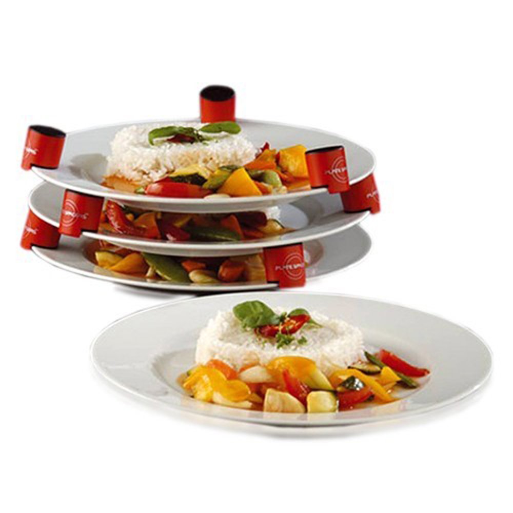 Cooks Innovations Plate Spacers set of 9 - Stack up to 4 plates - Red 1.10" height