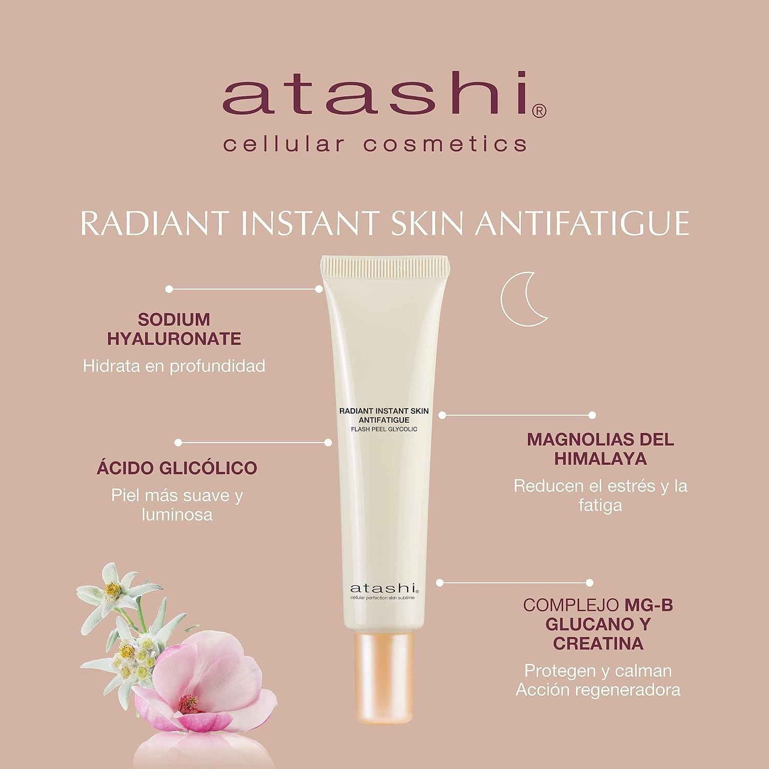 Atashi - Cofre Ritual No Make Up-Make Up - DD Cream (50ml) + Contorno de Ojos Iluminador (15ml) + Exfoliante Radiant Skin (40ml) + Esponja de Maquillaje