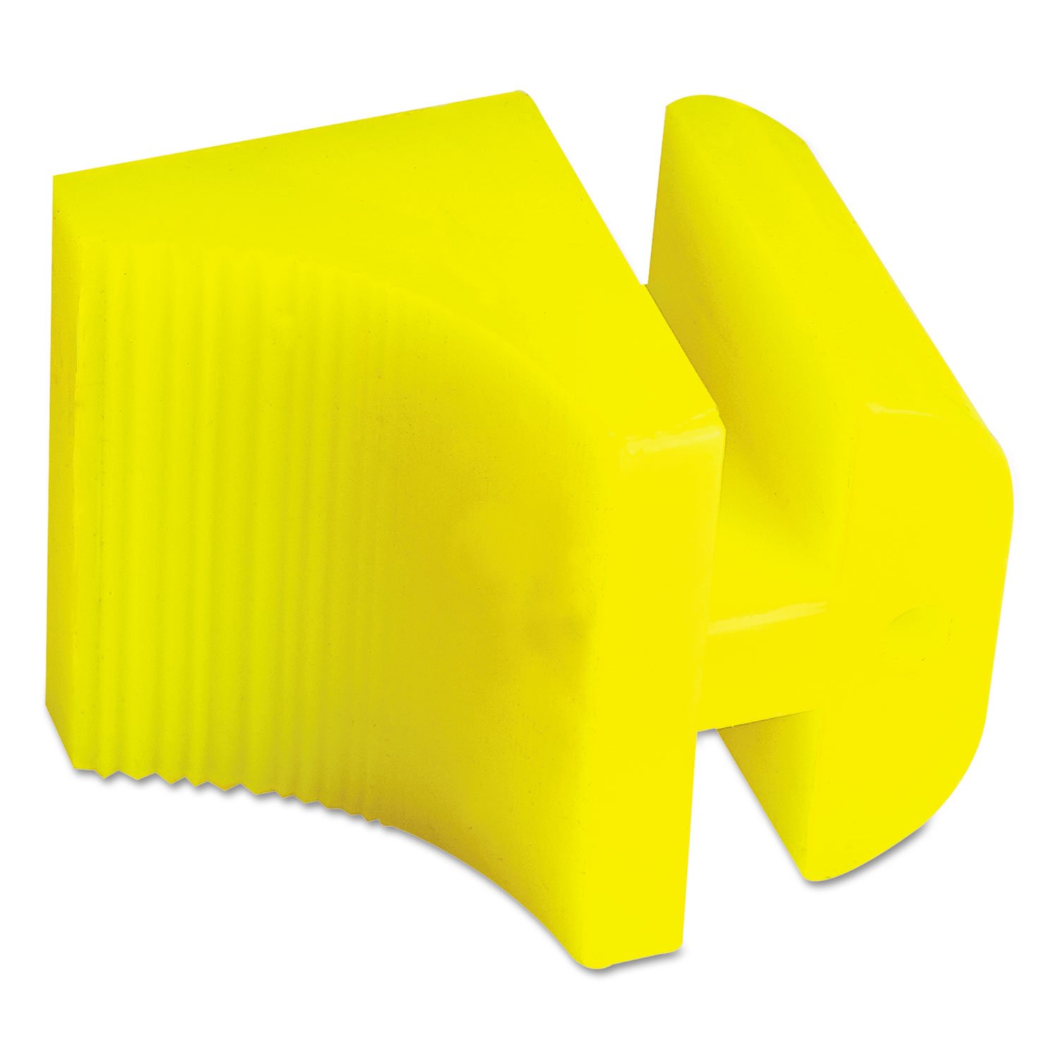 Boardwalk SDSBWNY Silicone Door Stop 3 x 1/4 Neon Yellow