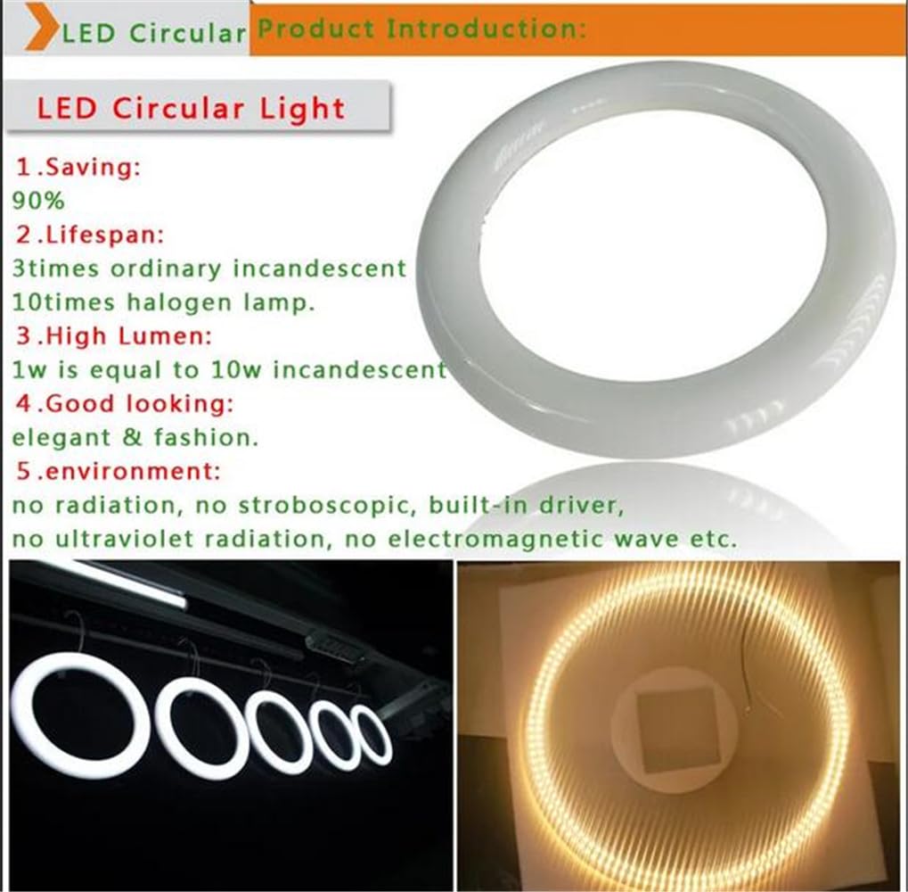 No.1488 熱風　AR 11枚　セミコンプ 2-PACK G10Q 4-Pin Base,Premium Circline Fluorescent, Circle