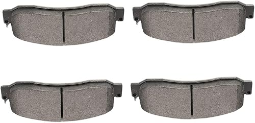 SCITOO D1333 Kit de pastillas de freno semimetálicas de repuesto delantero para Ford F-250 Super Duty 2008-2013, para Ford para F-350 Super Duty