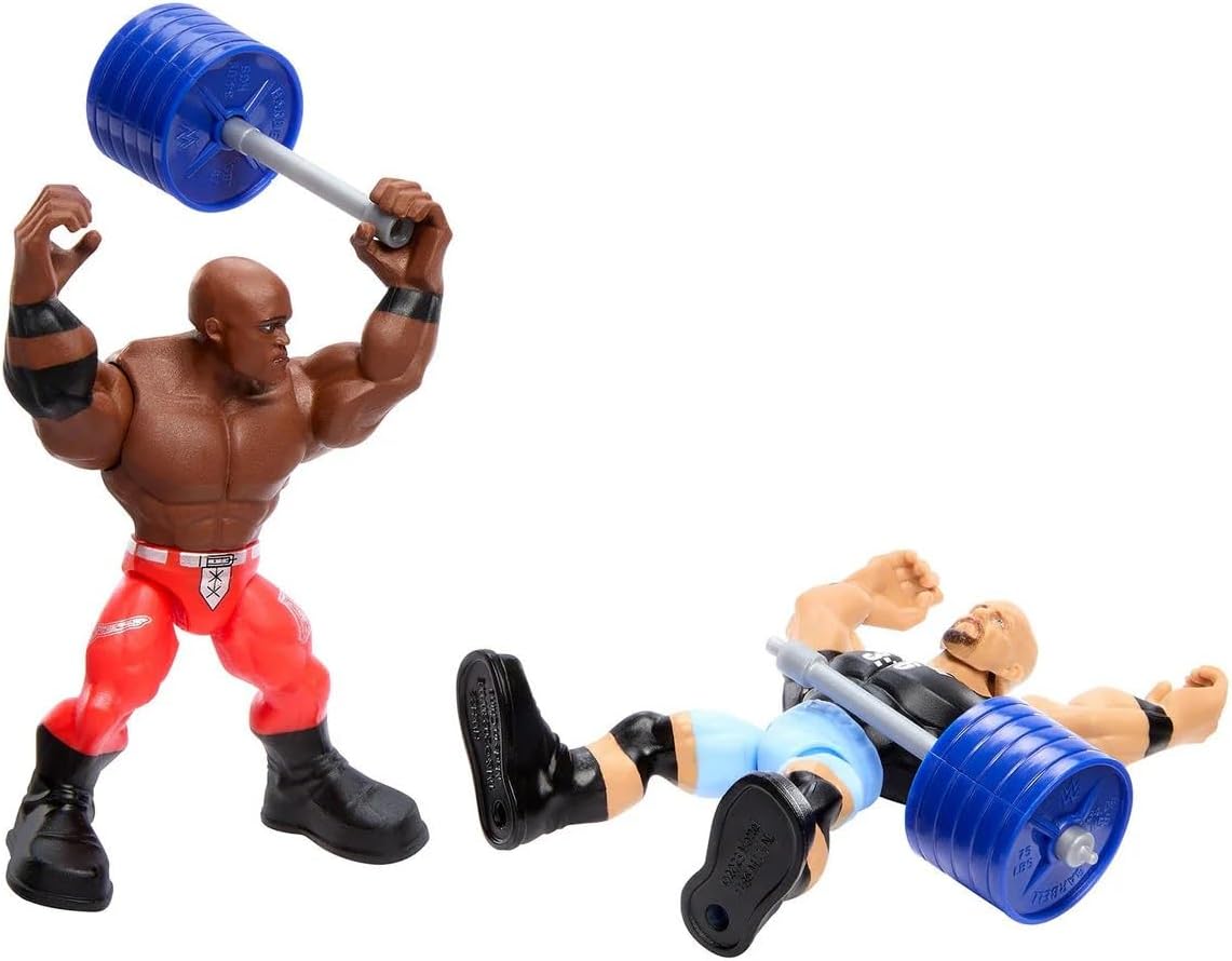 WWE Knuckles Crunchers 10 cm Figure Bobby Lashley + Accessory